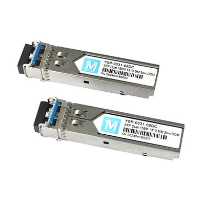 155M Duplex 2km 1310nm LC Connector DDM 100BASE MMF módulo de fibra óptica Transceptor SFP enchufable