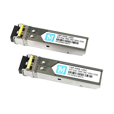 DDMI 155M Duplex 120km 1550nm LC Connector SMF Fibra óptica módulo SFP Transceptor enchufable para la infraestructura de red