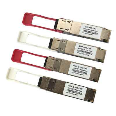 Módulo óptico LC ER4 de 100G QSFP28 1310nm de 40 km para redes GPRS QSFP28-100G-ER4 módulo transceptor compatible DDM