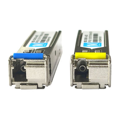 FTTX 1.25G BIDI 10km 1310nm/1550nm Conector LC Modulo óptico DDM WDM Simplex Transceptor Modulo SFP para red 4g