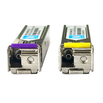 3.3V Transceptores de fibra óptica 155M BIDI 120km 1490nm/1550nm Conector LC DDM WDM Modulo óptico simple Transceptor módulo SFP