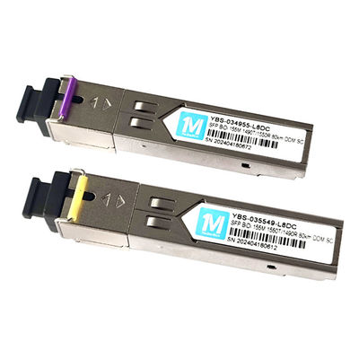 155M BiDi SC 80km 1490nm/1550nm DDM WDM Modulo óptico simplex Transceptor módulo SFP con amplia temperatura de funcionamiento