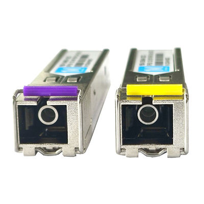 2.5G BIDI 80km 1490nm/1550nm Conector SC Modulo óptico DDM WDM Simplex Transceptor Modulo SFP para red LAN inalámbrica