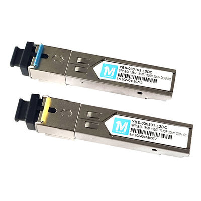 FTTX 155M BIDI 20km 1310nm/1550nm Conector SC DDM WDM Modulo óptico simplex Transceptor módulo SFP