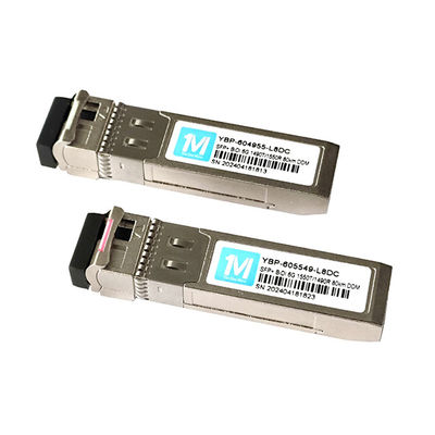 6G SFP BIDI 80km 1490nm/1550nm WDM Conector LC Transceptor óptico DDM con red de fibra óptica de velocidad
