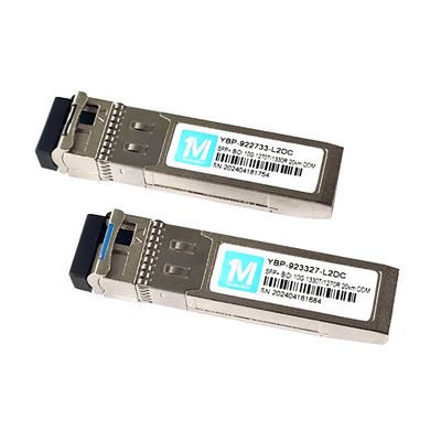 10G SFP BIDI 20km 1270nm/1330nm WDM Conector LC DDM Transceptor óptico para velocidad Fibra óptica