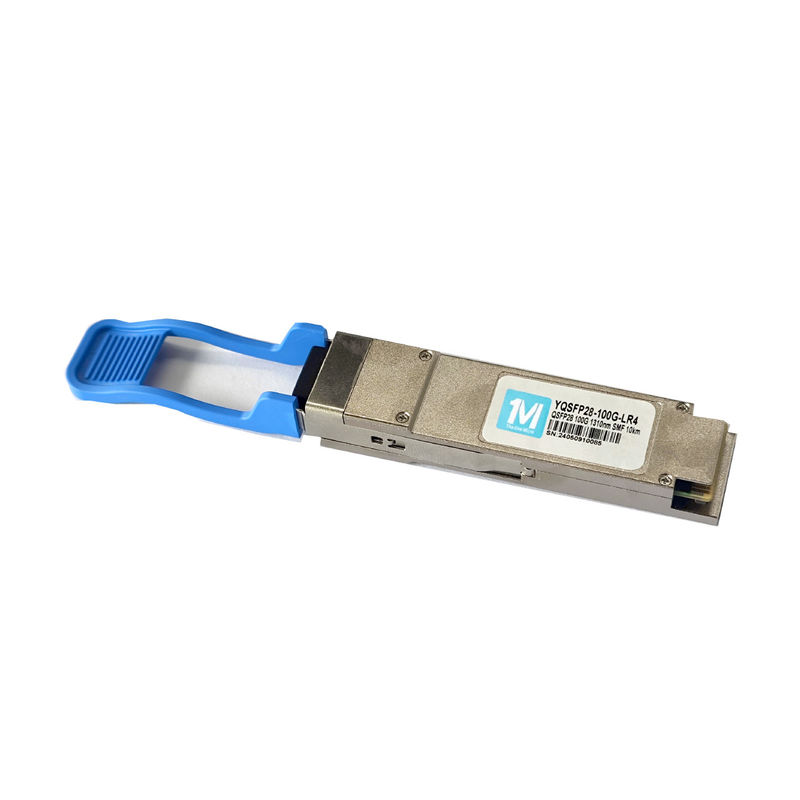 QSFP28-100G-LR4 DDM Modulo óptico compatible de 1310 nm para la transmisión de datos de velocidad a una distancia de 10 km