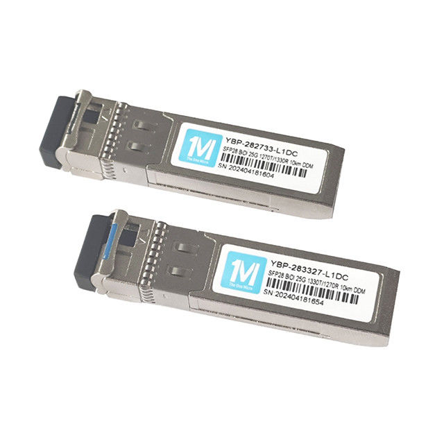 25G BIDI SFP Transceptor para la red GSM 3 Rango de 10 km 1270nm/1330nm longitud de onda LC Conector WDM Fibra óptica módulo
