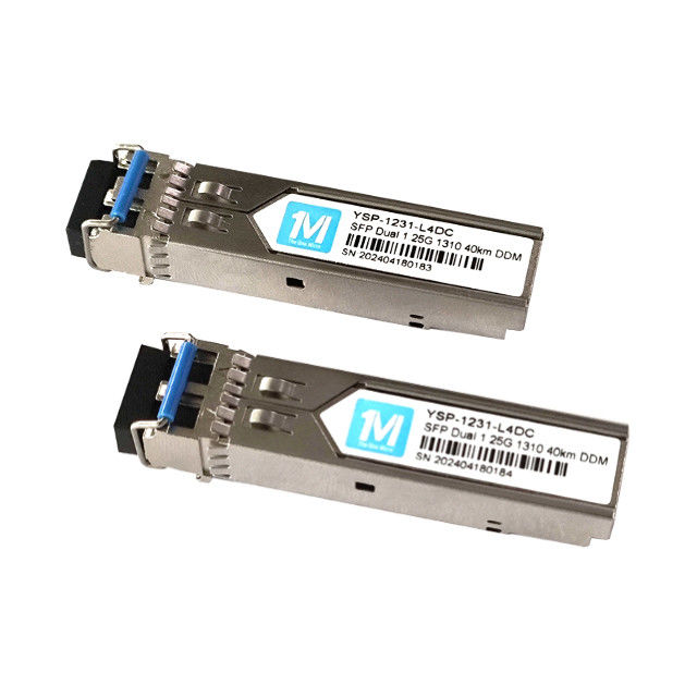 1.25G Duplex 40km 1310nm LC Connector DDM 1000BASE SMF Fibra óptica módulo SFP Transceptor enchufable para la transmisión de datos