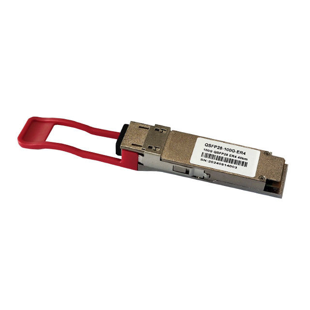 Módulo óptico LC ER4 de 100G QSFP28 1310nm de 40 km para redes GPRS QSFP28-100G-ER4 módulo transceptor compatible DDM