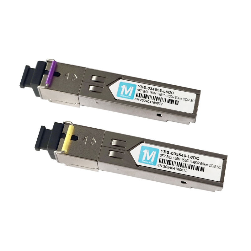 3.3V 155M BIDI 60km 1490nm/1550nmn Conector SC Modulo óptico DDM WDM Simplex Transceptor Modulo SFP con SDK de red