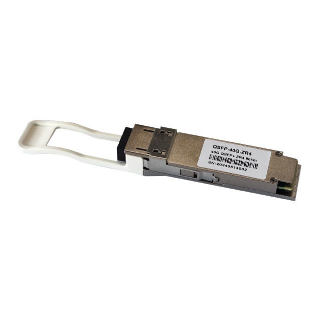 Tipo de fibra SMF 40G QSFP 1310nm 80km Modulo óptico ZR4 LC Transceptor compatible con DDM para transmisión de datos de ancho de banda