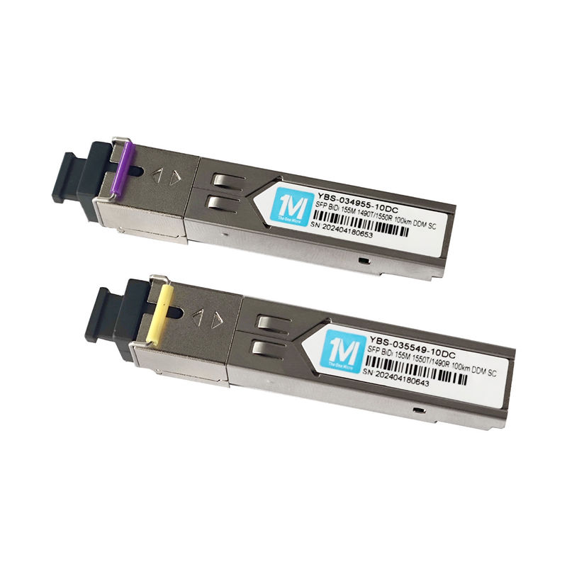 Red 155M BIDI 100km WDM SC Connector Modulo óptico DDM Simplex Transceptor Modulo SFP con longitud de onda 1490nm/1550nm