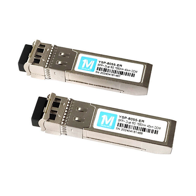 Modulo óptico SFP 6G habilitado por DDMI para la transmisión de datos de larga distancia hasta 40 km
