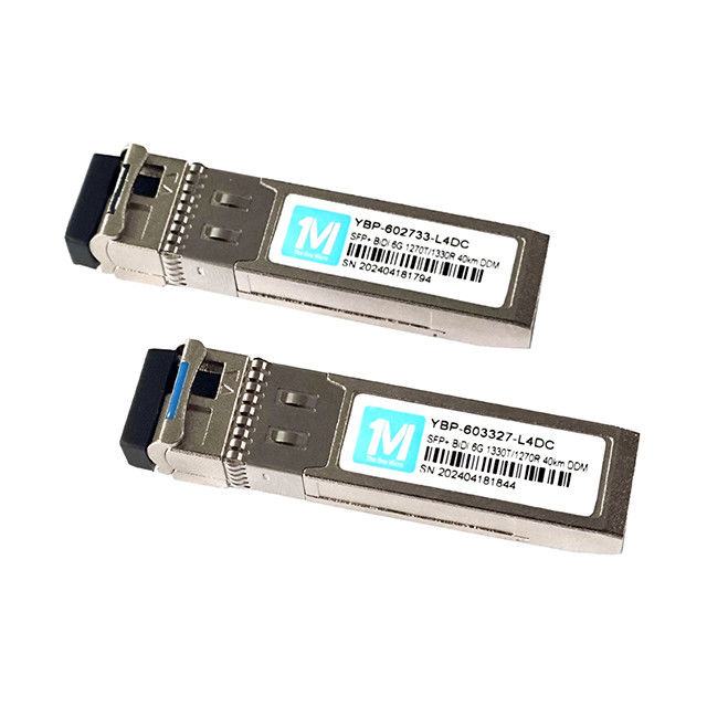 Interfaz BiDi LC 6G SFP BIDI 40km 1270nm/1330nm Transceptor óptico WDM DDM para transceptores de fibra óptica de larga distancia