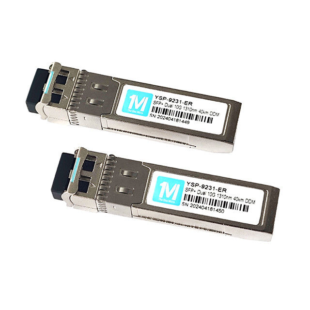 10G SFP Duplex LC DDM SMF 10GB Módulo óptico Módulo SFP de modo único Tasa de datos 10Gbps Tiempo 3 años LC 1310nm Duplex 40km