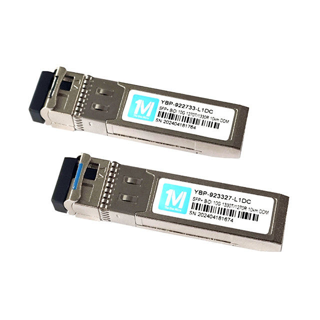 10G SFP BIDI LC Interfaz Transceptor óptico DDMI 10km 1270nm/1330nm WDM LC Conector 10G LR Modulo de fibra de modo único